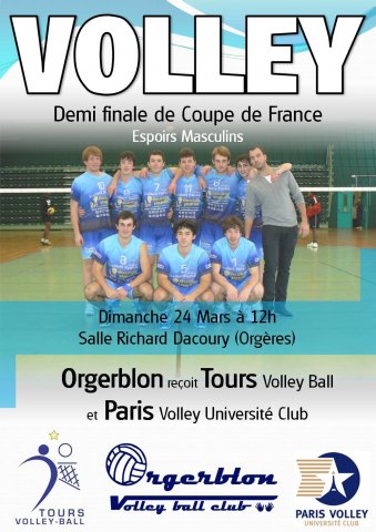 ORGERBLON en 1/2 Finales de Coupe de France ESPOIRS MASCULINS